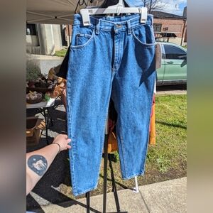 Vintage Lee Brand Mom Jeans High Waist Medium Wash Size 10P